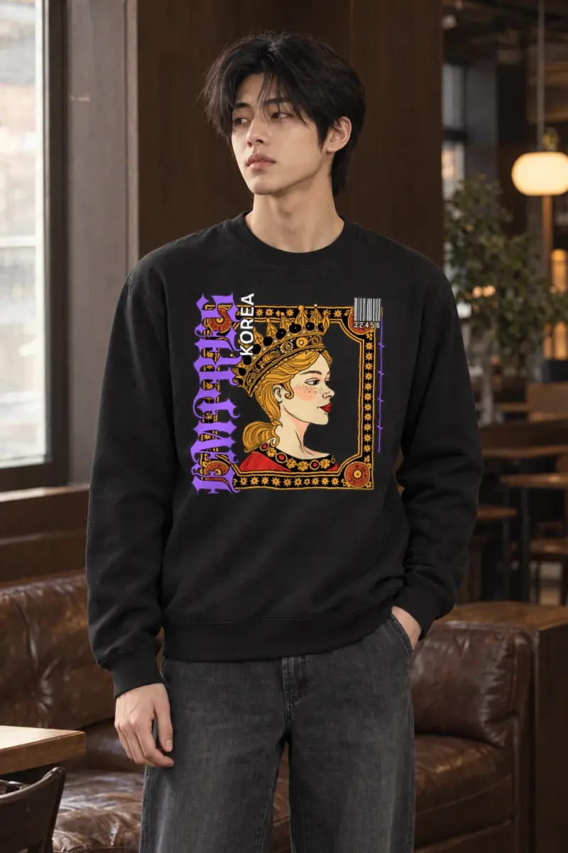 "Crowned Royal Portrait" Heavy Blend Unisex Crewneck Sweatshirt | Gildan 18000