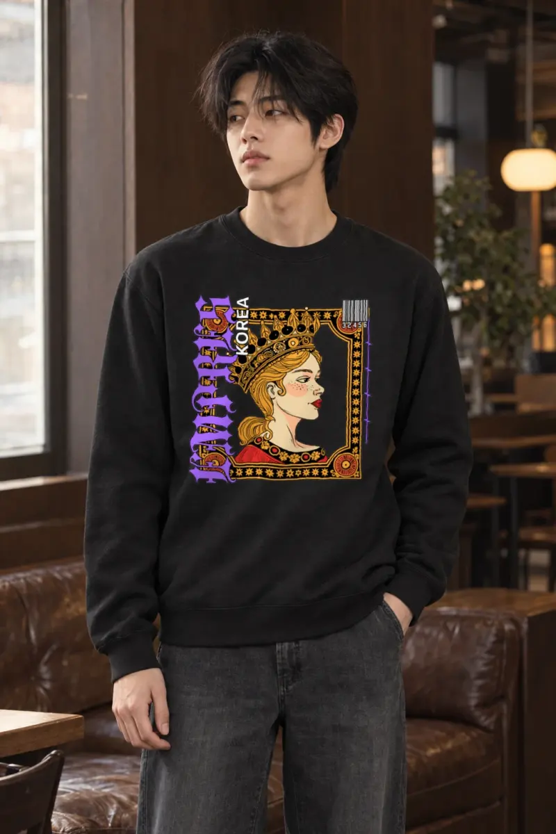 "Crowned Royal Portrait" Heavy Blend Unisex Crewneck Sweatshirt