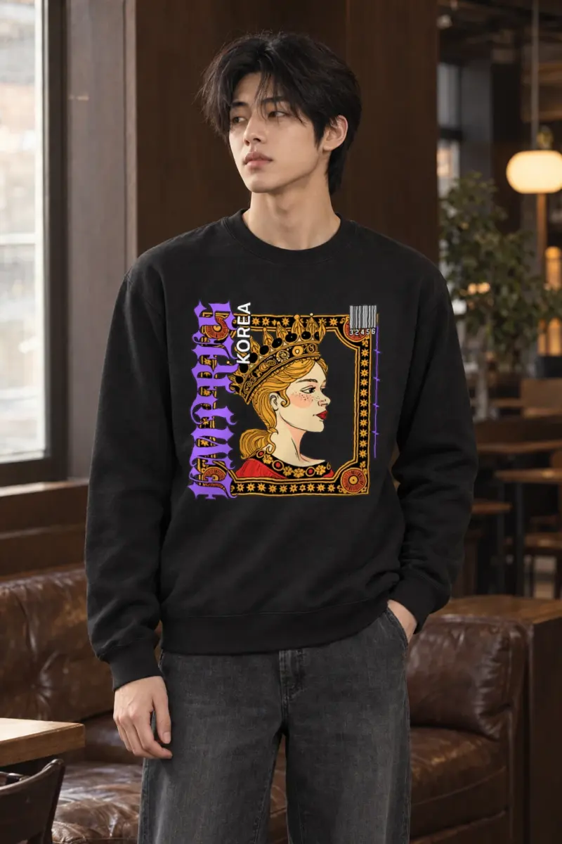 "Crowned Royal Portrait" Heavy Blend Unisex Crewneck Sweatshirt