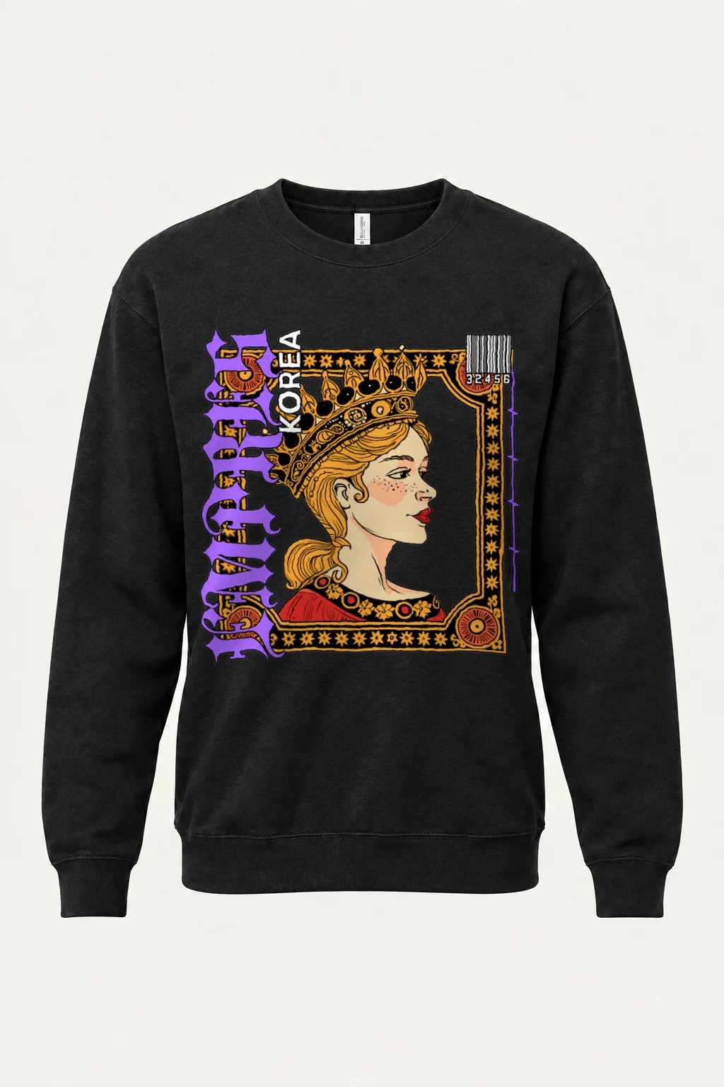"Crowned Royal Portrait" Heavy Blend Unisex Crewneck Sweatshirt | Gildan 18000