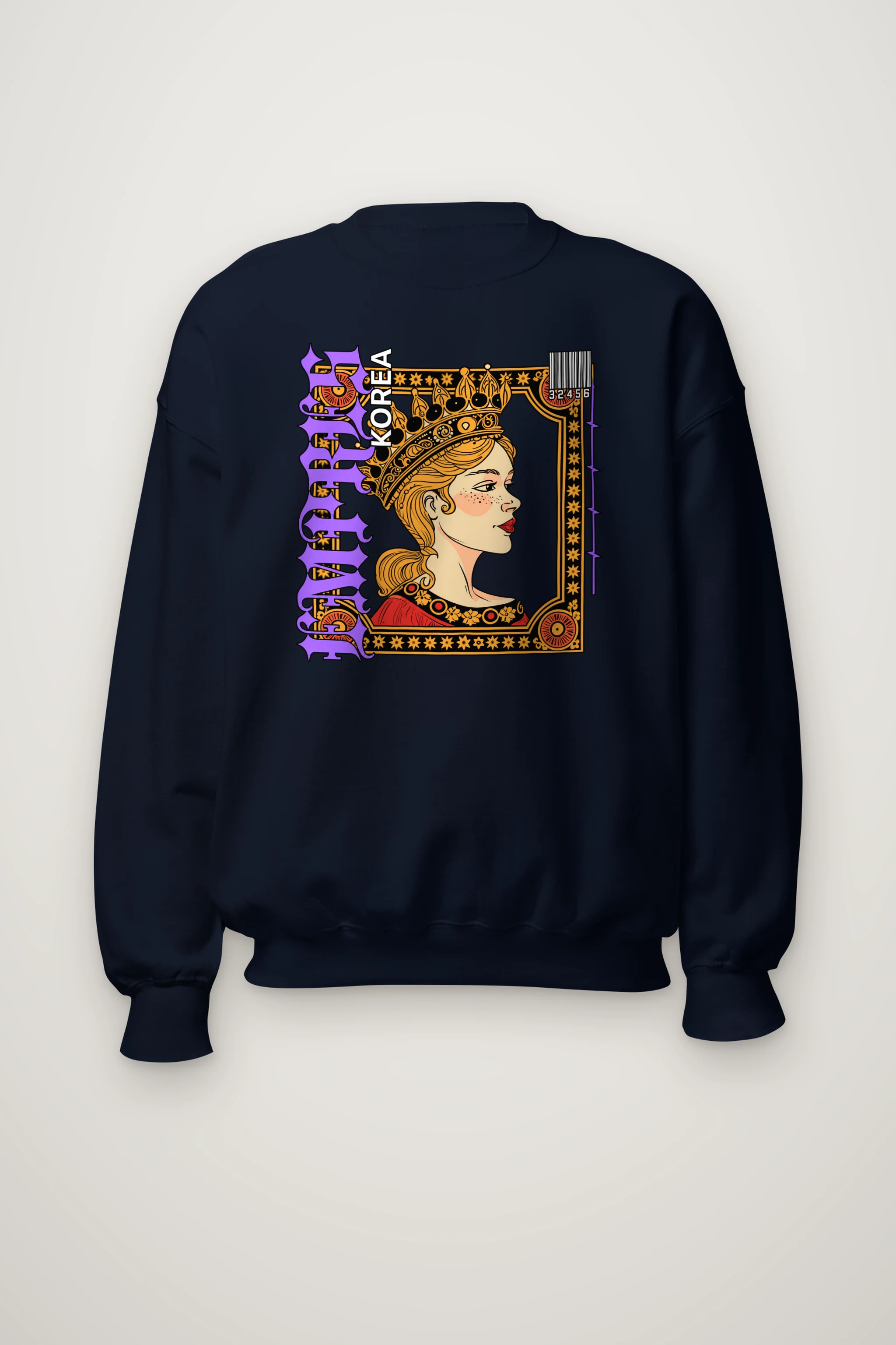 "Crowned Royal Portrait" Heavy Blend Unisex Crewneck Sweatshirt