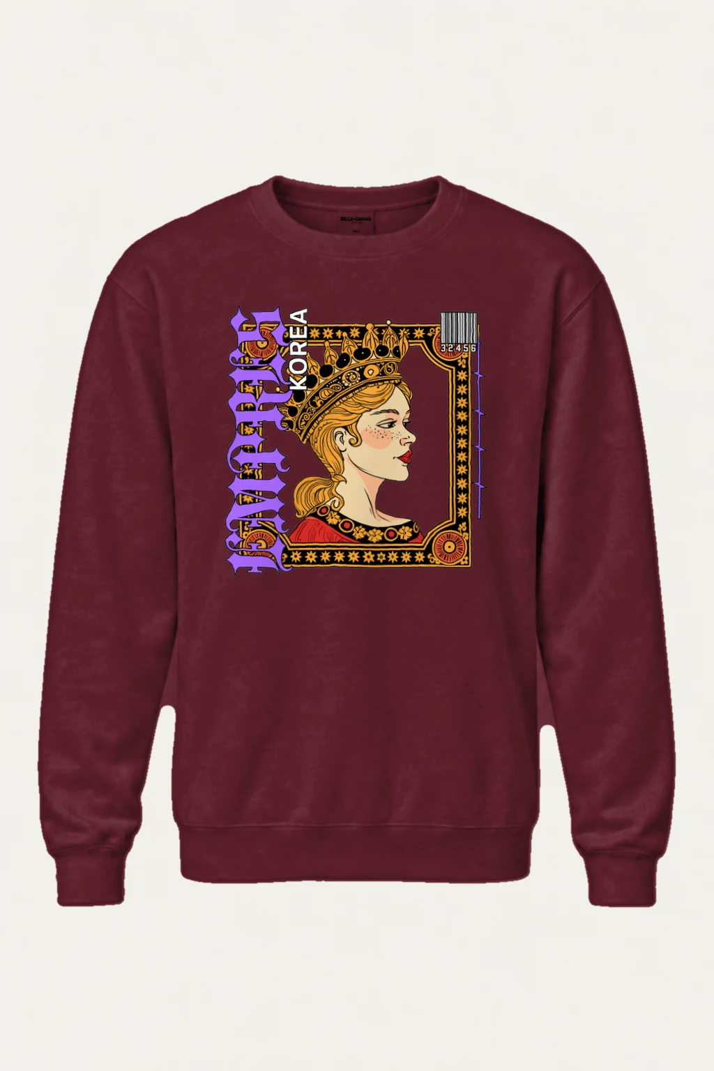 "Crowned Royal Portrait" Heavy Blend Unisex Crewneck Sweatshirt | Gildan 18000