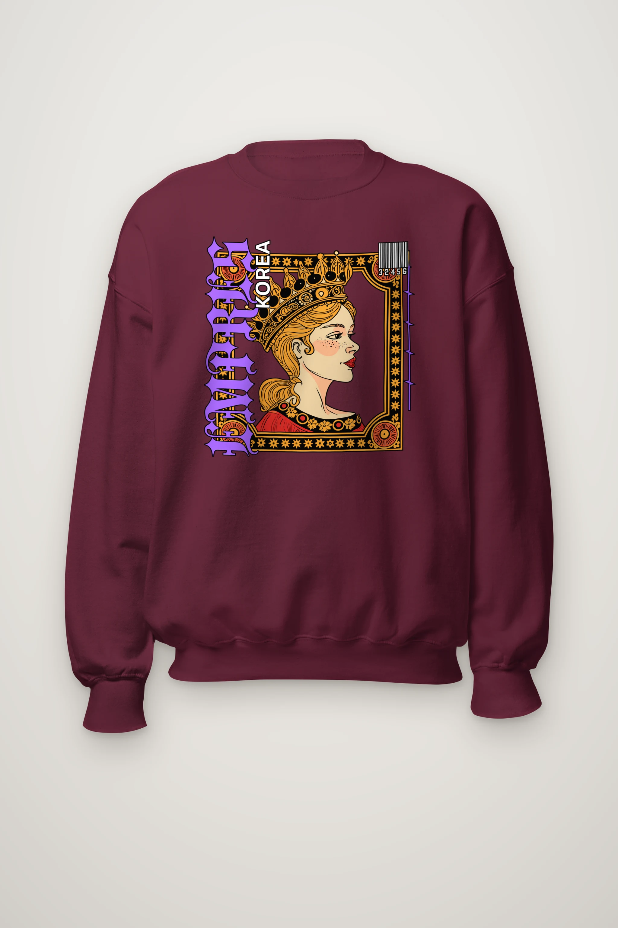 "Crowned Royal Portrait" Heavy Blend Unisex Crewneck Sweatshirt
