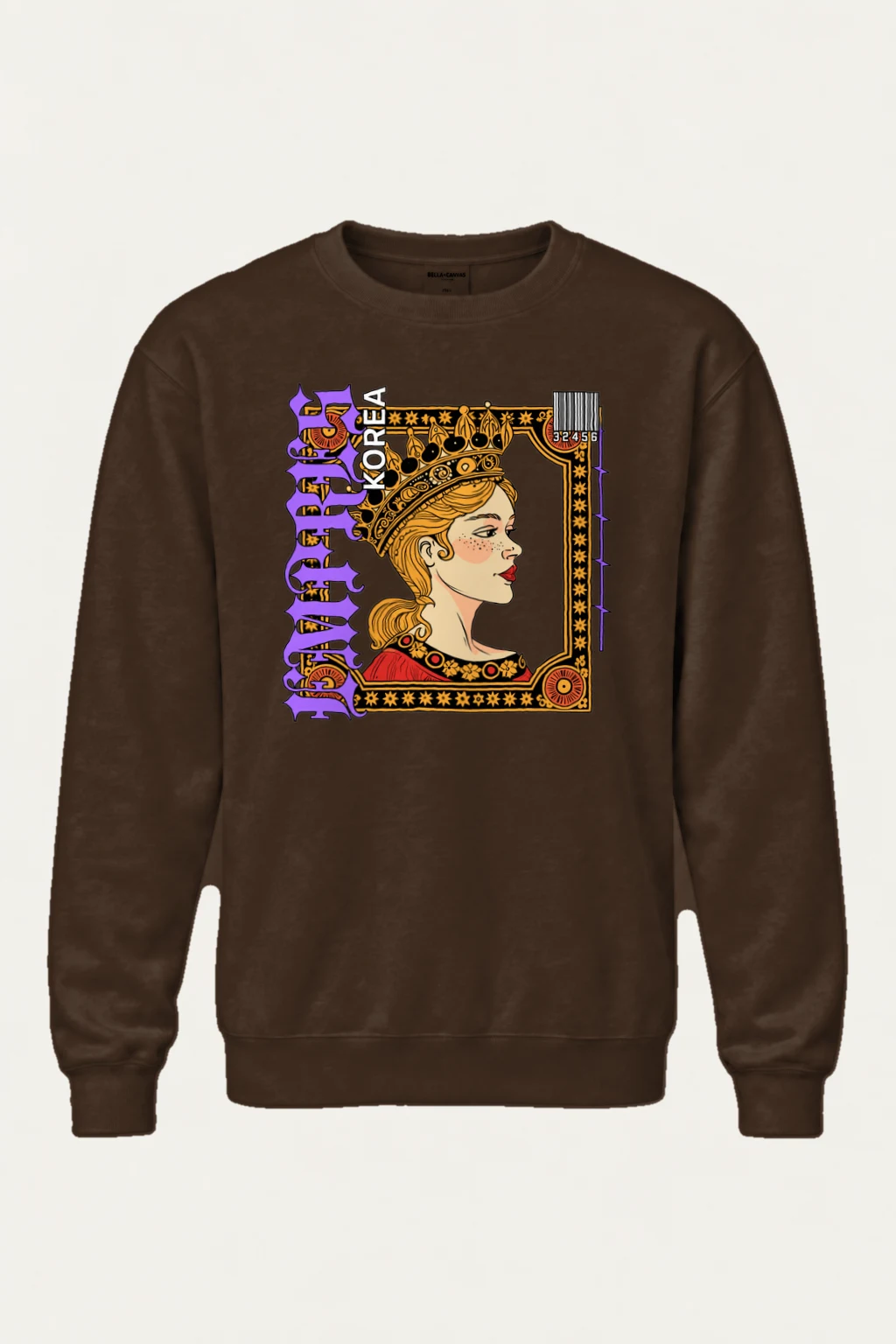 "Crowned Royal Portrait" Heavy Blend Unisex Crewneck Sweatshirt | Gildan 18000