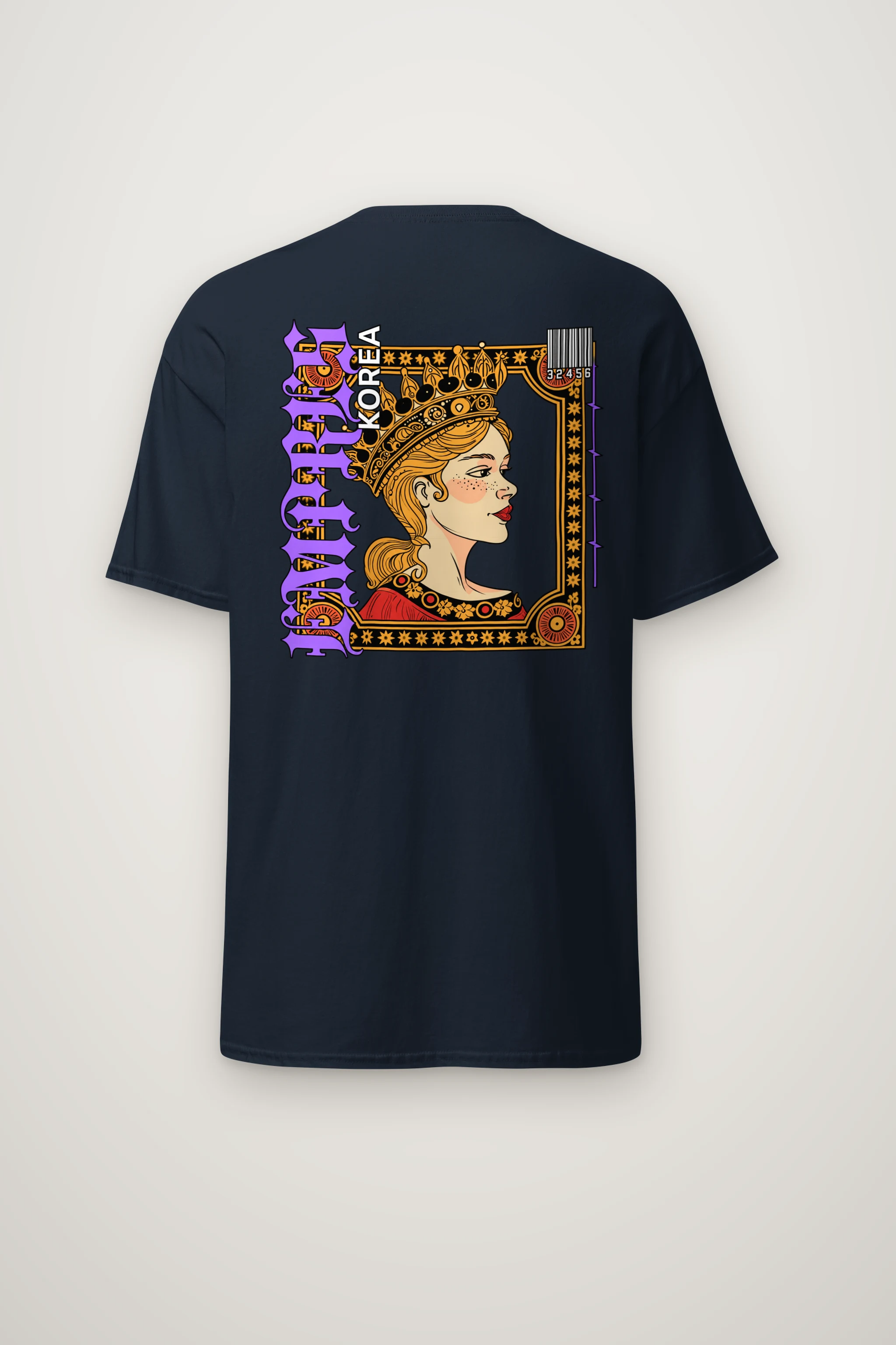 "Crowned Royal Portrait" Heavyweight Unisex Crewneck T-shirt