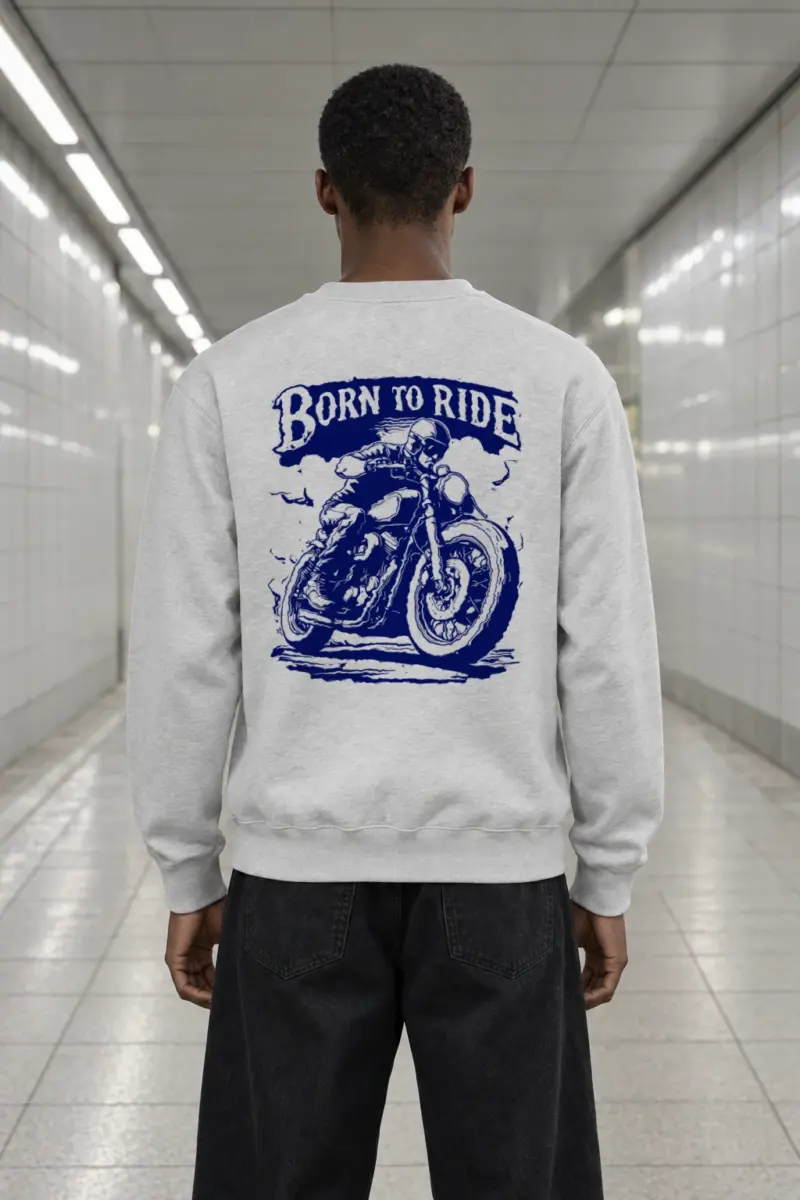 "Cruiser Line Rider" Heavy Blend Unisex Crewneck Sweatshirt | Gildan 18000