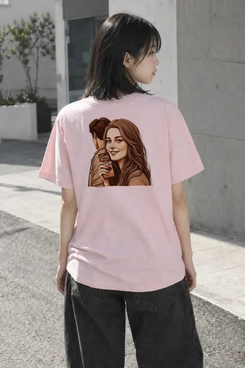 “Crunchy Chocolate” Heavyweight Unisex Crewneck T-shirt | Gildan 5000