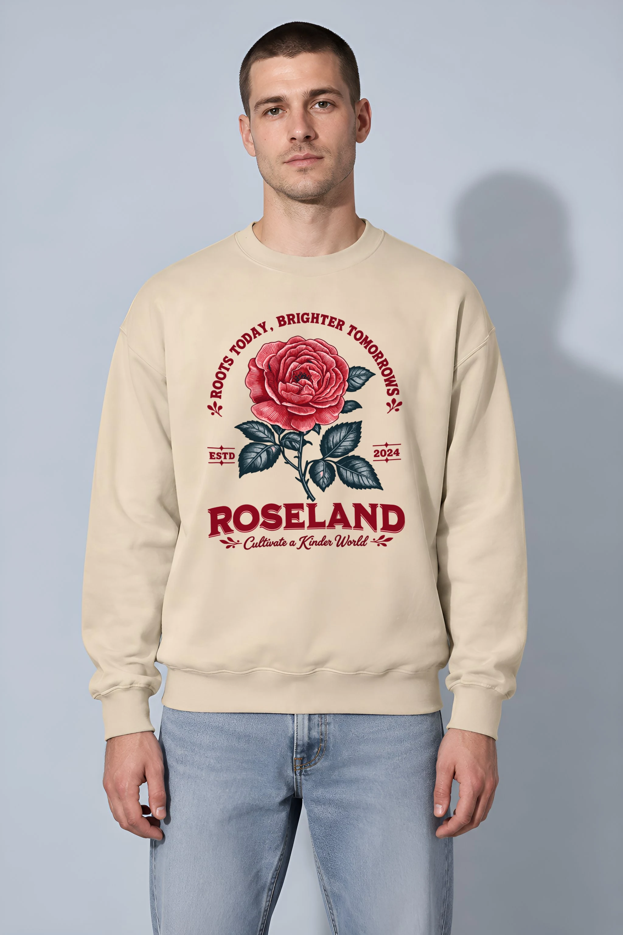 "Cultivate A Kinder World" 1 Crewneck Sweatshirt