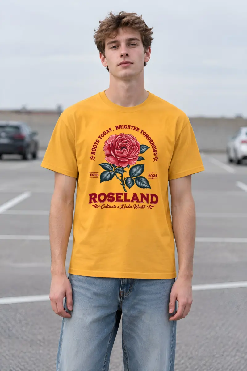 "Cultivate A Kinder World" Heavyweight Unisex Crewneck T-shirt