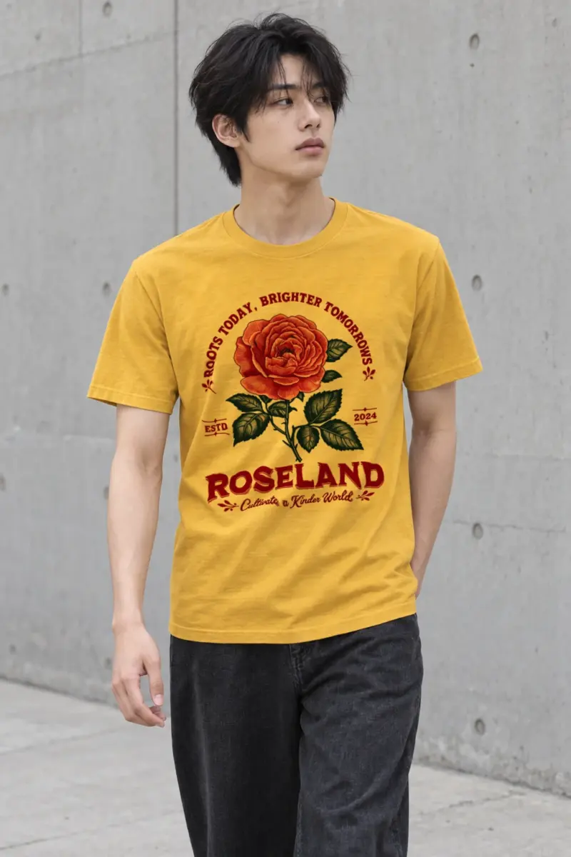"Cultivate A Kinder World" Heavyweight Unisex Crewneck T-shirt | Gildan 5000