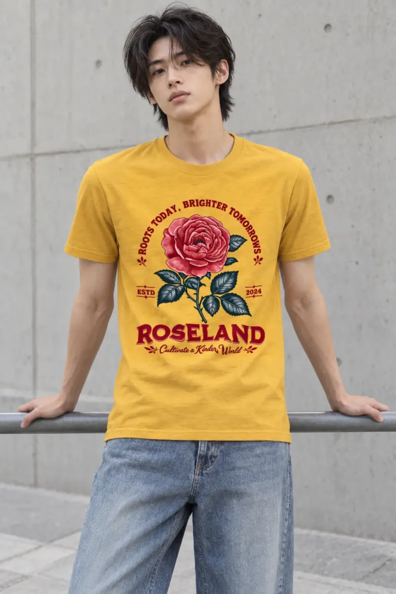 "Cultivate A Kinder World" Heavyweight Unisex Crewneck T-shirt