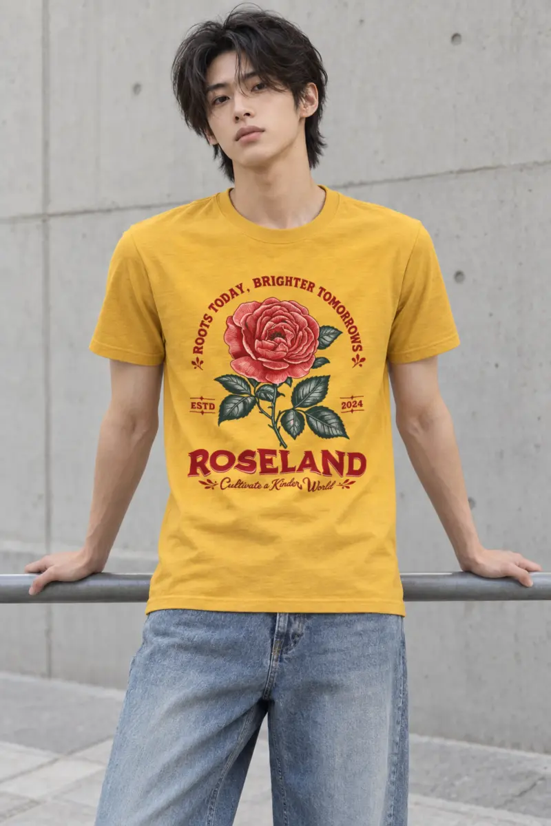 "Cultivate A Kinder World" Heavyweight Unisex Crewneck T-shirt