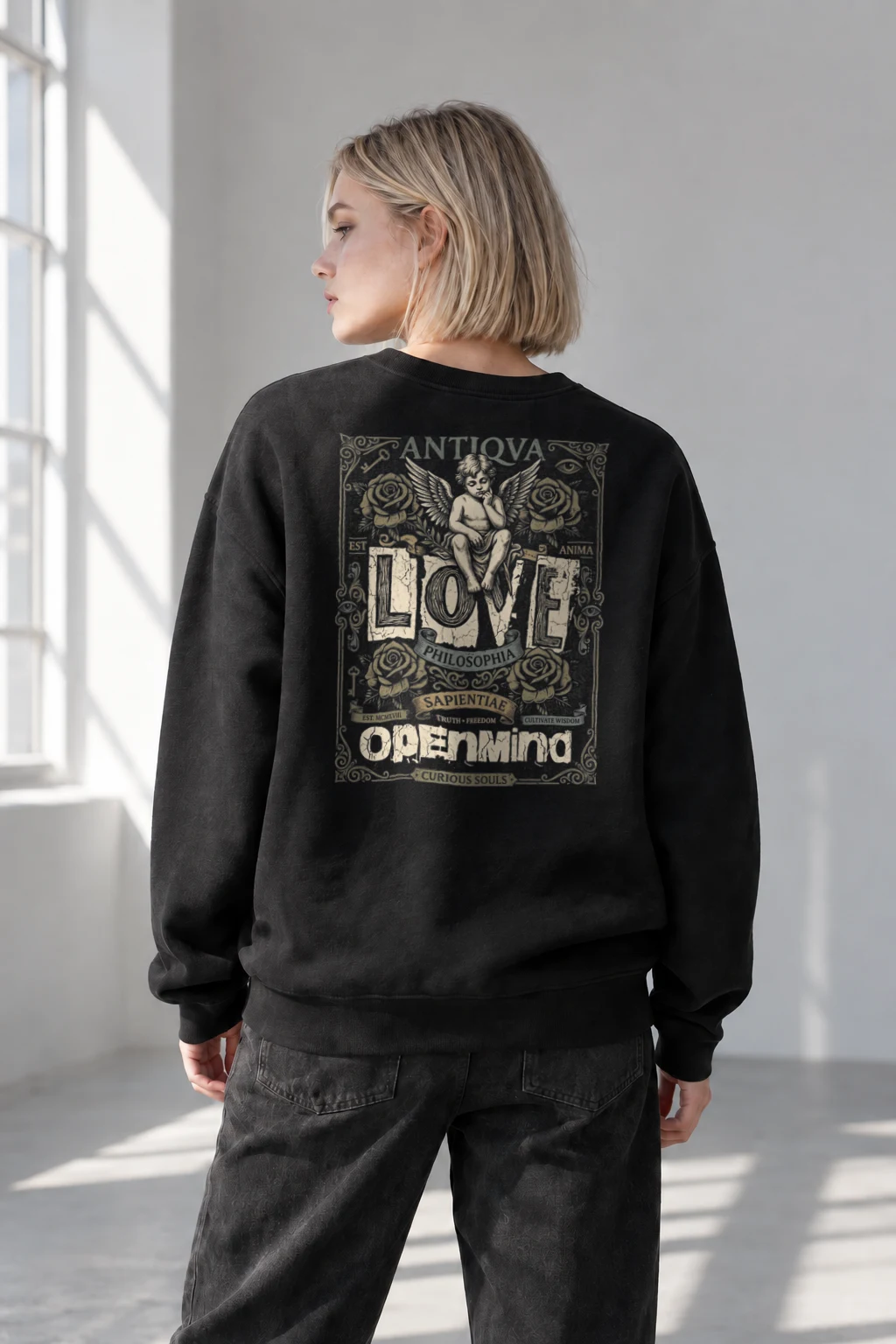"Cultivate Wisdom" Heavy Blend Unisex Crewneck Sweatshirt | Gildan 18000