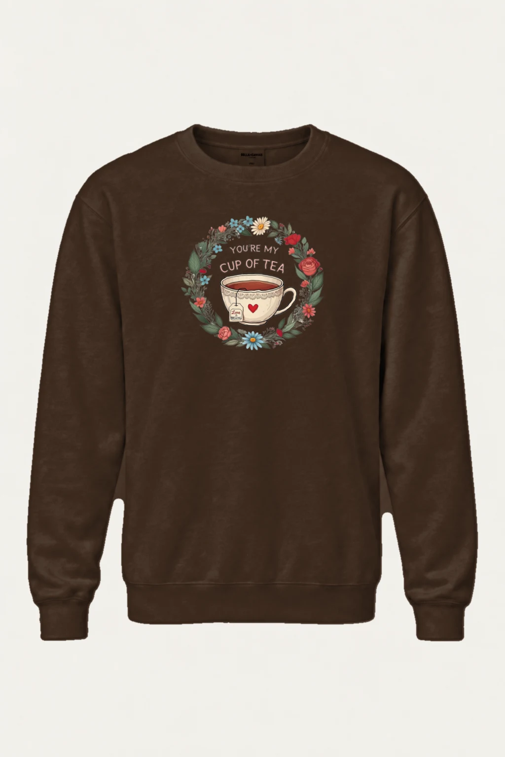 "Cup Of Tea" Heavy Blend Unisex Crewneck Sweatshirt | Gildan 18000