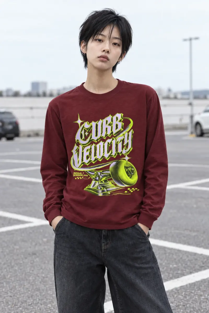 "Curb Velocity" Unisex Longsleeve T-shirt | Gildan 2400