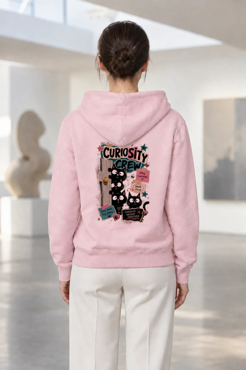 "Curiosity Crew Cats" Heavy Blend Unisex Pullover Hoodie | Gildan 18500
