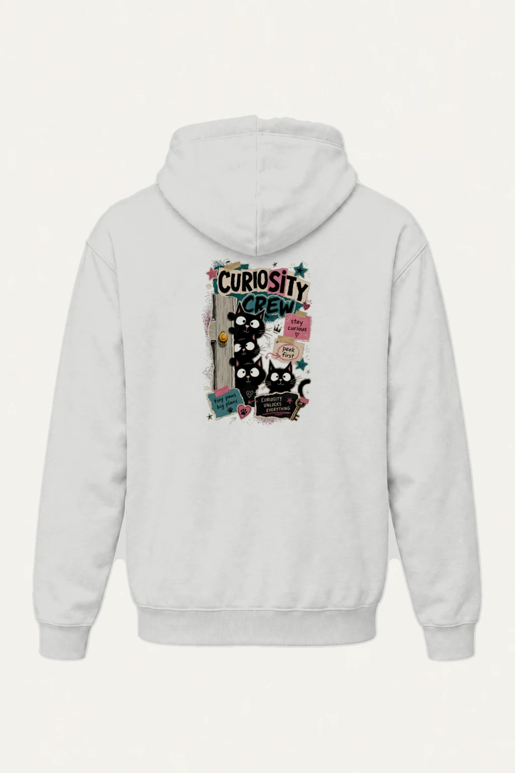 "Curiosity Crew Cats" Heavy Blend Unisex Pullover Hoodie | Gildan 18500