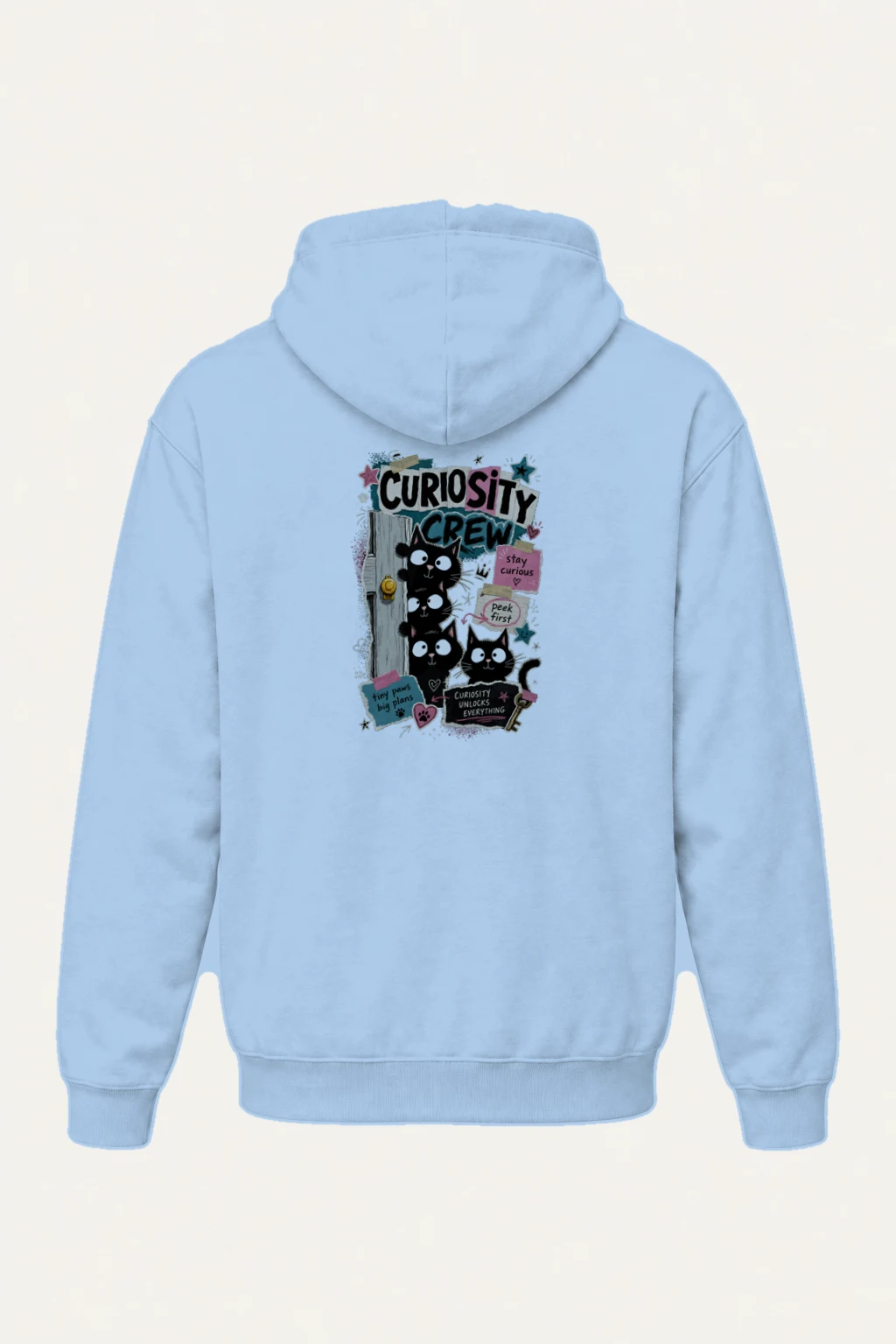 "Curiosity Crew Cats" Heavy Blend Unisex Pullover Hoodie | Gildan 18500