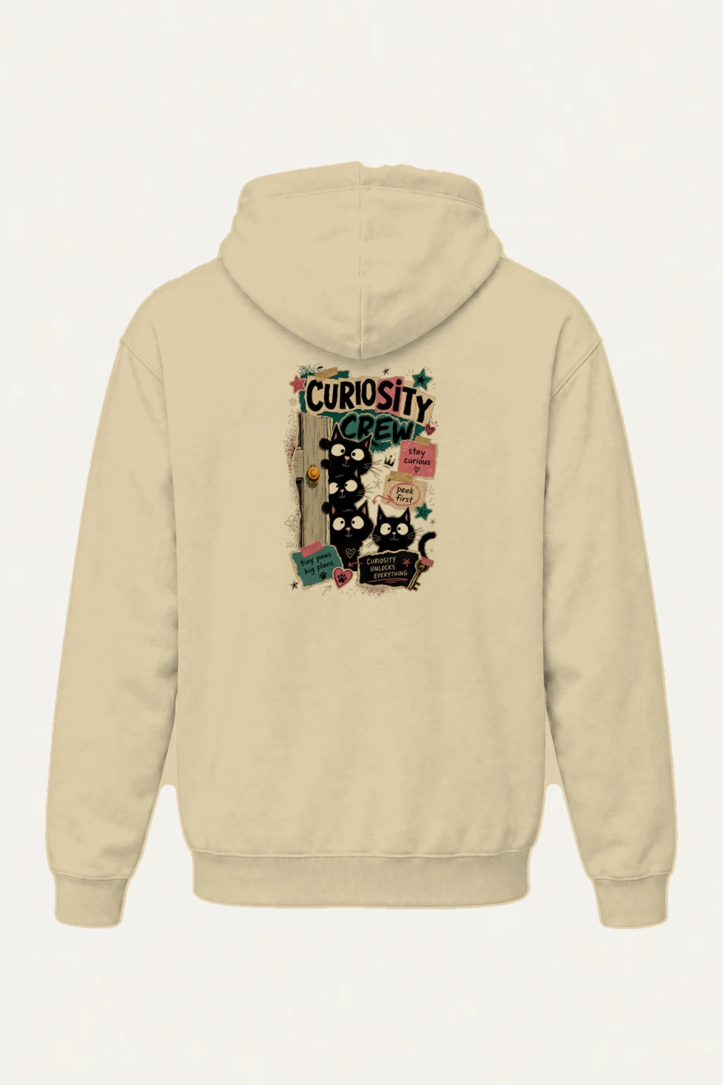 "Curiosity Crew Cats" Heavy Blend Unisex Pullover Hoodie | Gildan 18500