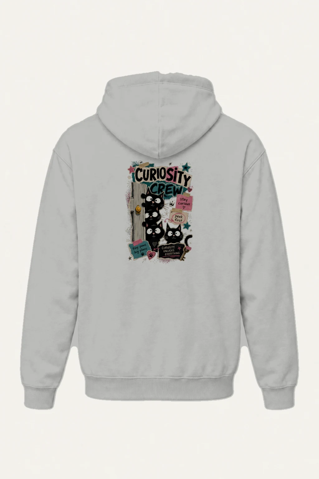 "Curiosity Crew Cats" Heavy Blend Unisex Pullover Hoodie | Gildan 18500
