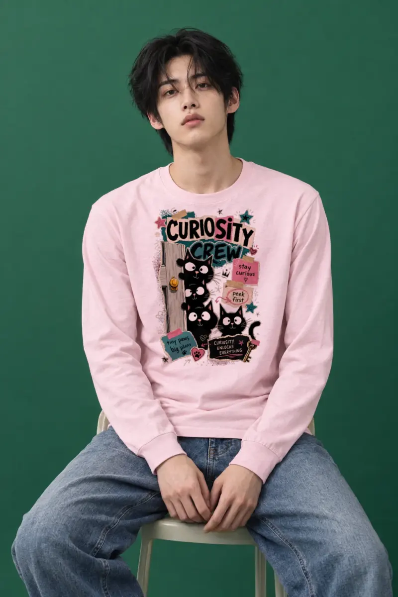 "Curiosity Crew Cats" Unisex Longsleeve T-shirt