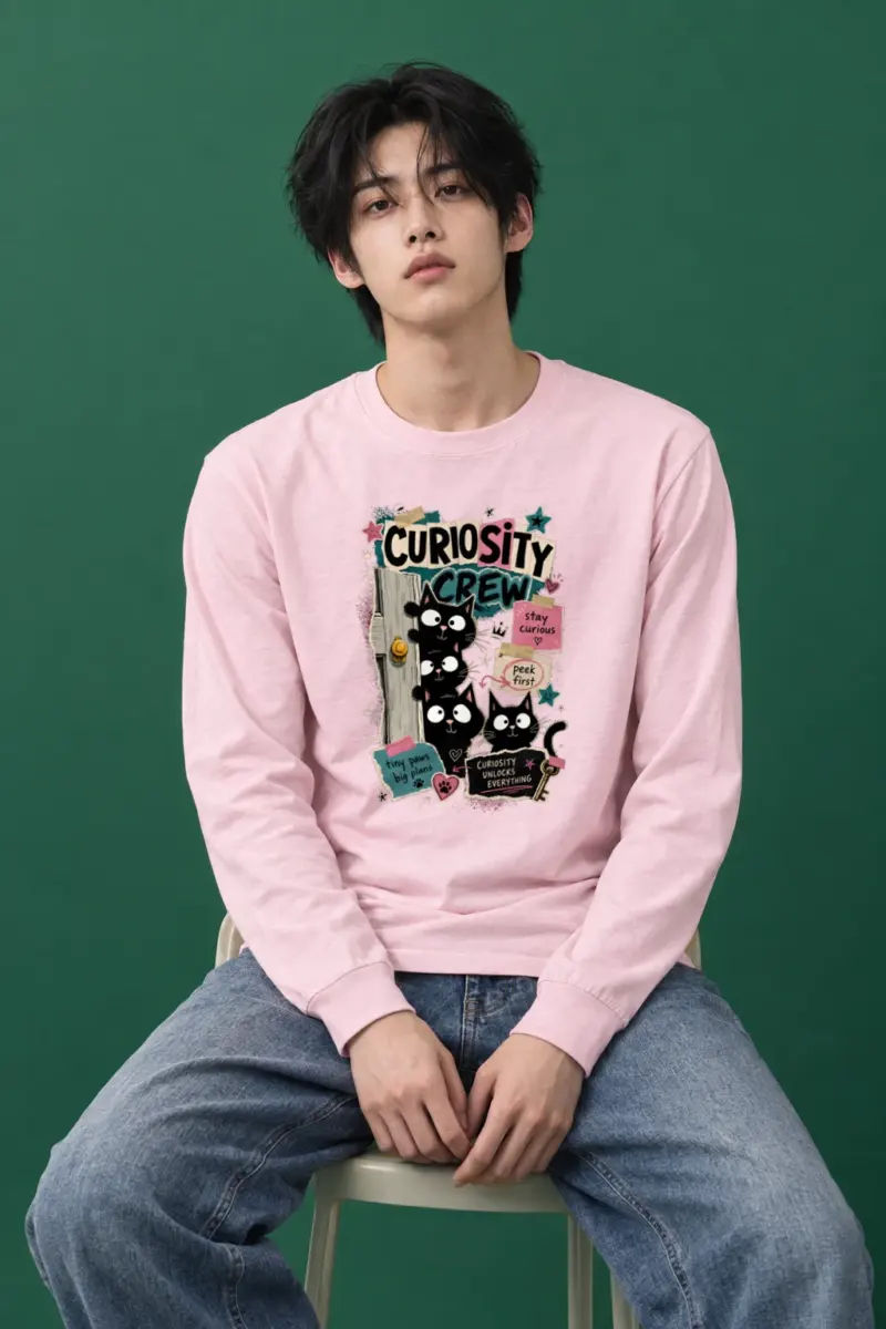 "Curiosity Crew Cats" Unisex Longsleeve T-shirt