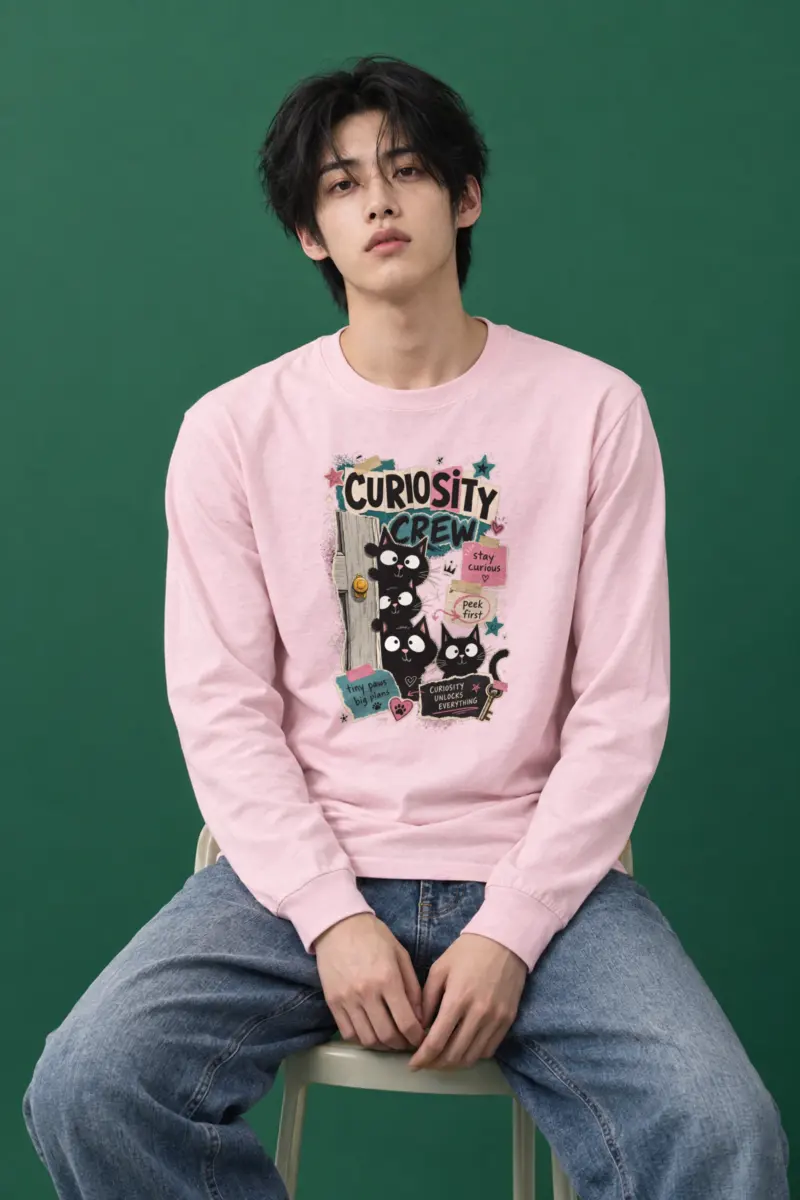 "Curiosity Crew Cats" Unisex Longsleeve T-shirt