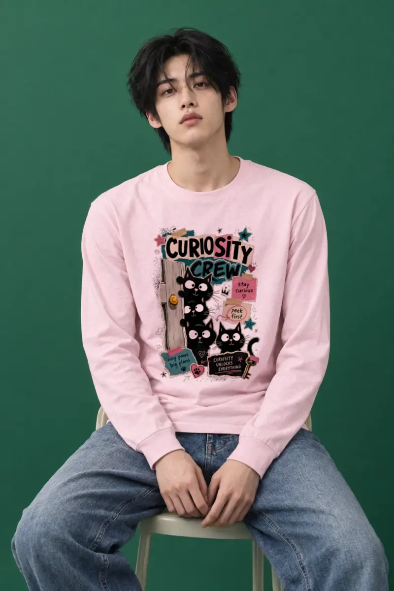 "Curiosity Crew Cats" Unisex Longsleeve T-shirt