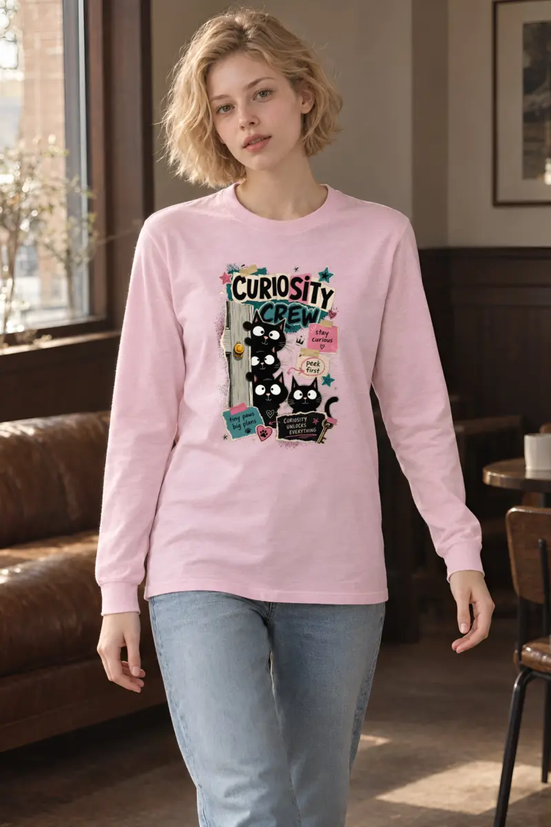 "Curiosity Crew Cats" Unisex Longsleeve T-shirt