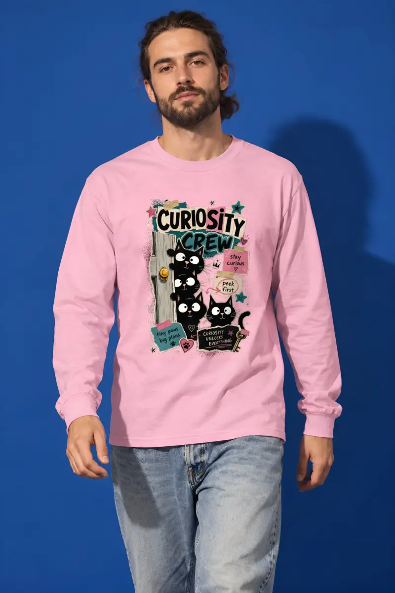 "Curiosity Crew Cats" Unisex Longsleeve T-shirt