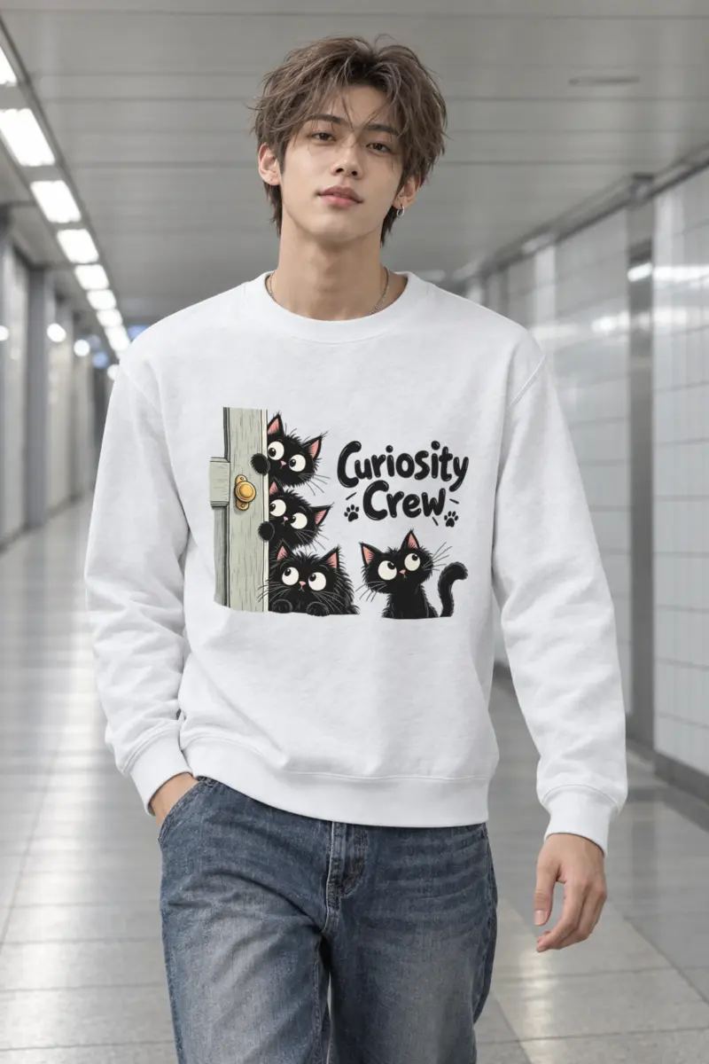 "Curiosity Crew" Heavy Blend Unisex Crewneck Sweatshirt