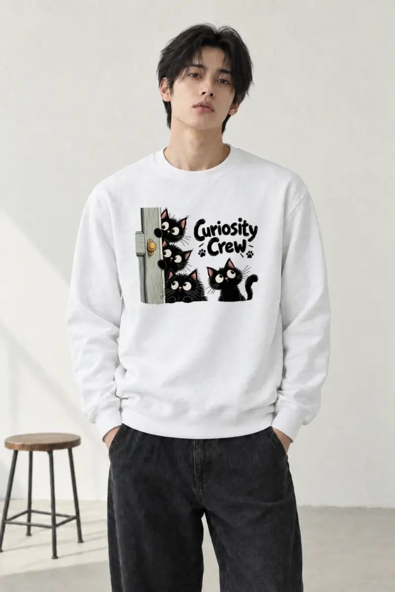 "Curiosity Crew" Heavy Blend Unisex Crewneck Sweatshirt | Gildan 18000