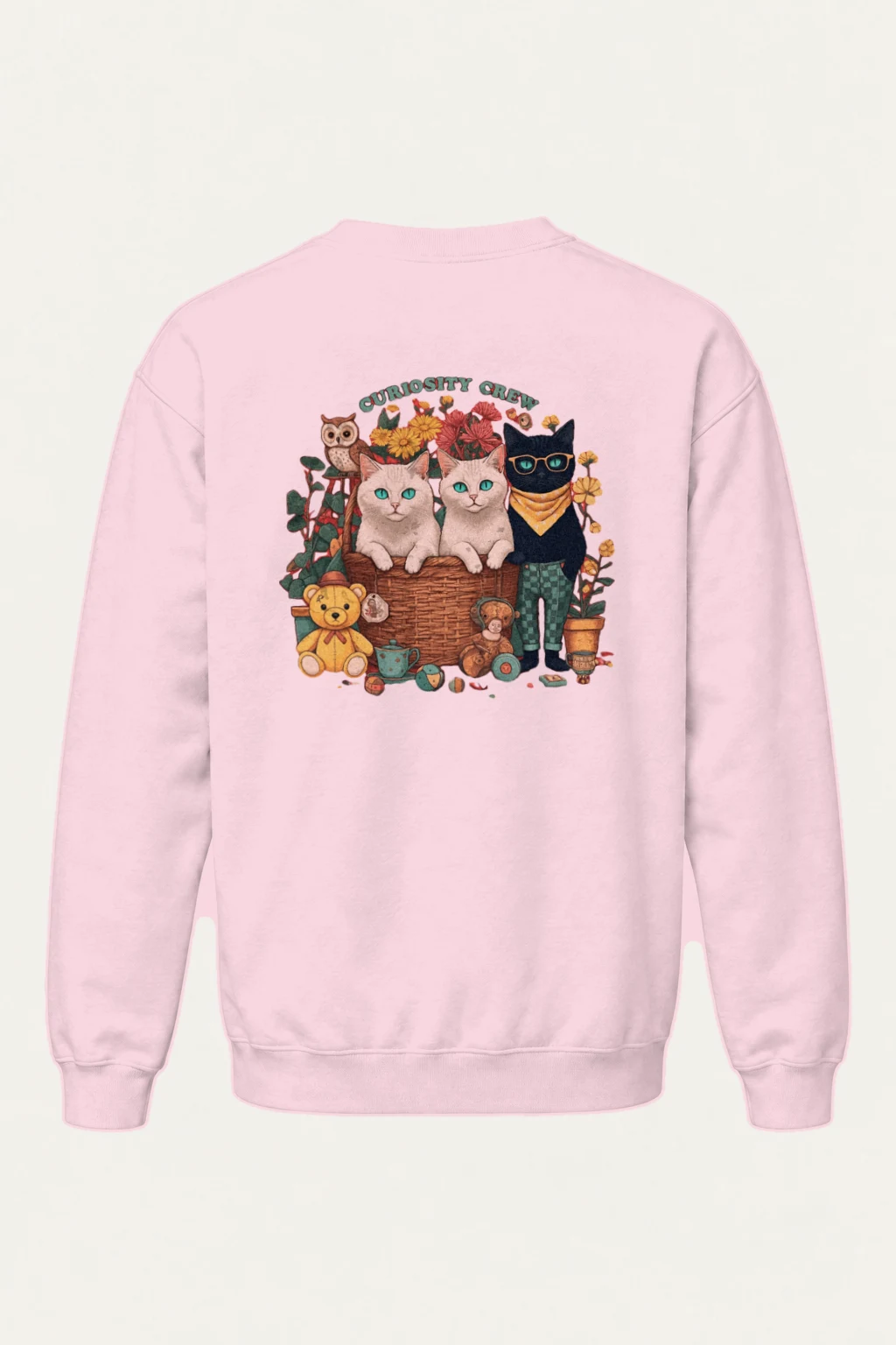 "Curiosity Crew" Heavy Blend Unisex Crewneck Sweatshirt | Gildan 18000