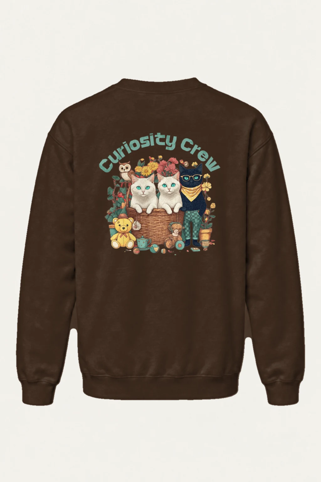 "Curiosity Crew" Heavy Blend Unisex Crewneck Sweatshirt | Gildan 18000