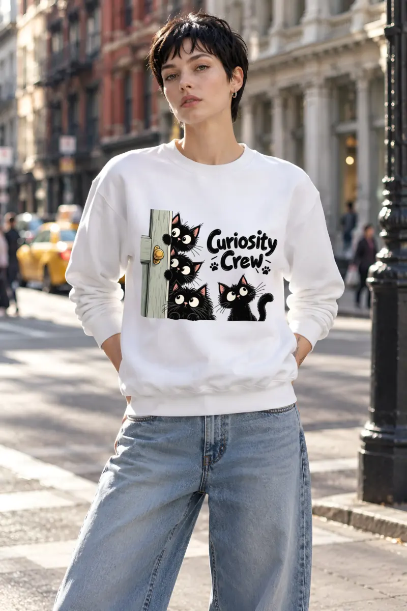 "Curiosity Crew" Heavy Blend Unisex Crewneck Sweatshirt