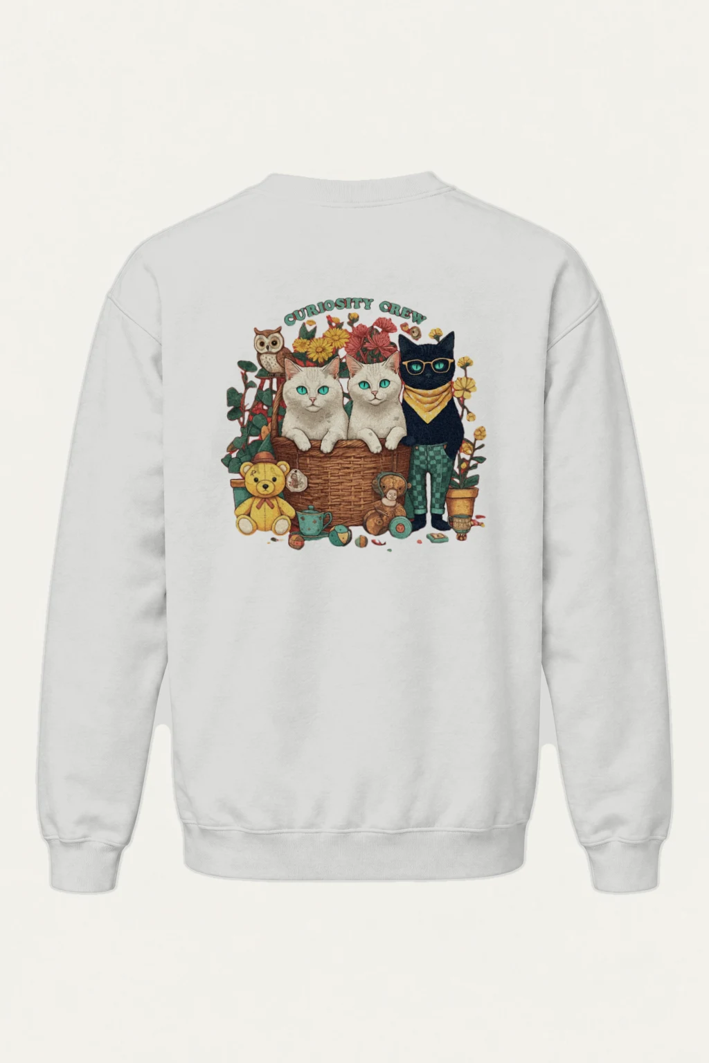 "Curiosity Crew" Heavy Blend Unisex Crewneck Sweatshirt | Gildan 18000