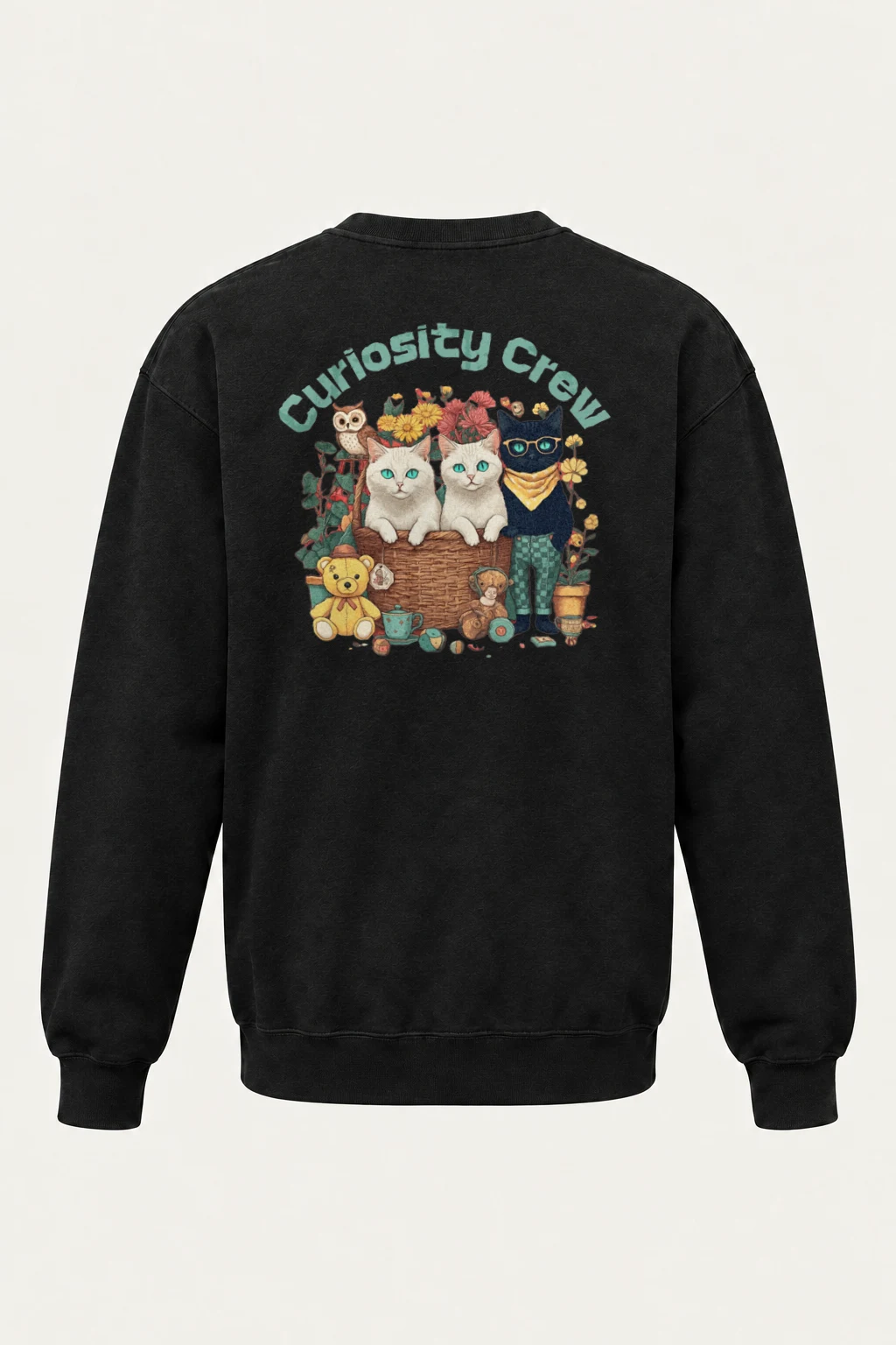 "Curiosity Crew" Heavy Blend Unisex Crewneck Sweatshirt | Gildan 18000
