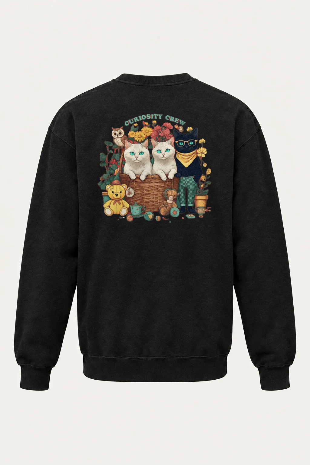 "Curiosity Crew" Heavy Blend Unisex Crewneck Sweatshirt | Gildan 18000