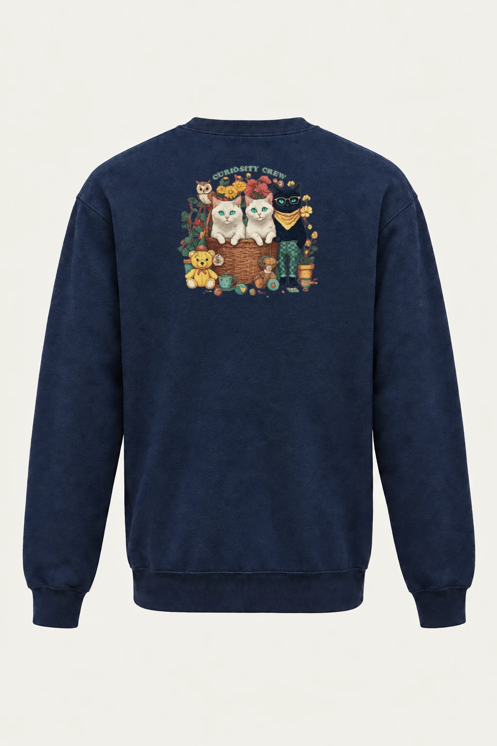"Curiosity Crew" Heavy Blend Unisex Crewneck Sweatshirt | Gildan 18000