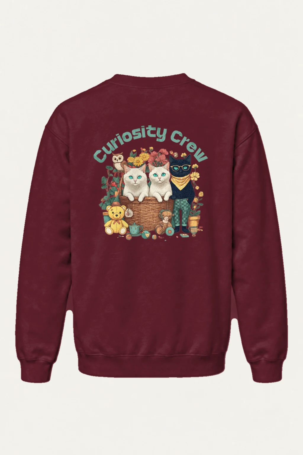 "Curiosity Crew" Heavy Blend Unisex Crewneck Sweatshirt | Gildan 18000