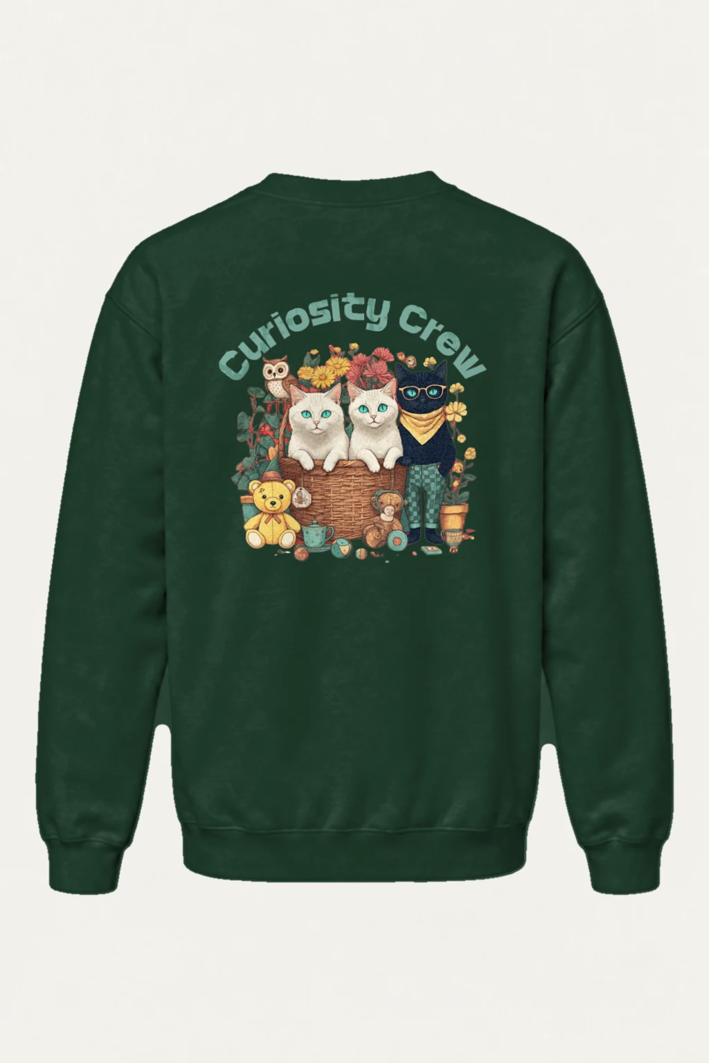 "Curiosity Crew" Heavy Blend Unisex Crewneck Sweatshirt | Gildan 18000
