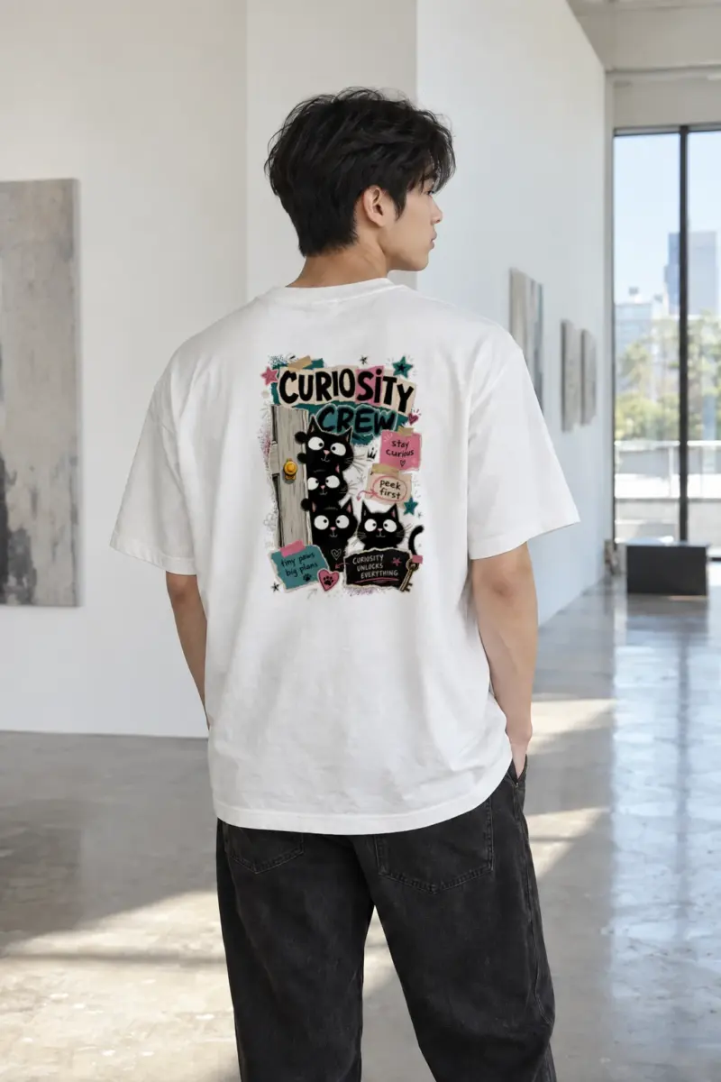 "Curiosity Crew" Heavyweight Unisex Crewneck T-shirt | Gildan 5000