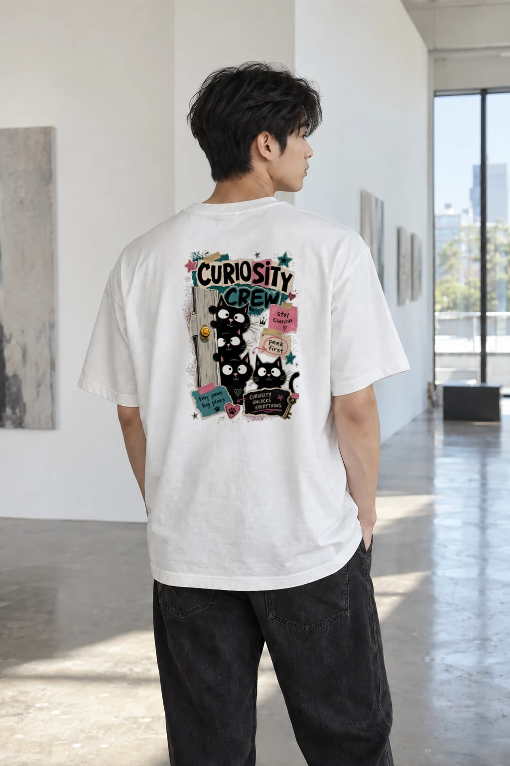 "Curiosity Crew" Heavyweight Unisex Crewneck T-shirt | Gildan 5000