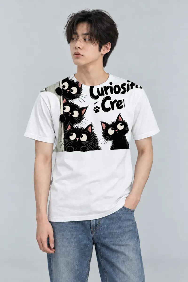 "Curiosity Crew" Heavyweight Unisex Crewneck T-shirt