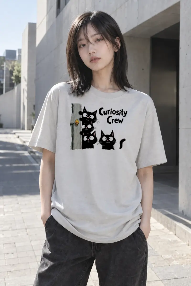 "Curiosity Crew" Heavyweight Unisex Crewneck T-shirt | Gildan 5000