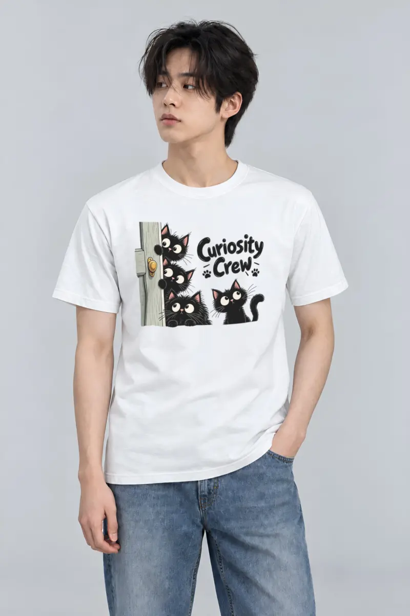 "Curiosity Crew" Heavyweight Unisex Crewneck T-shirt