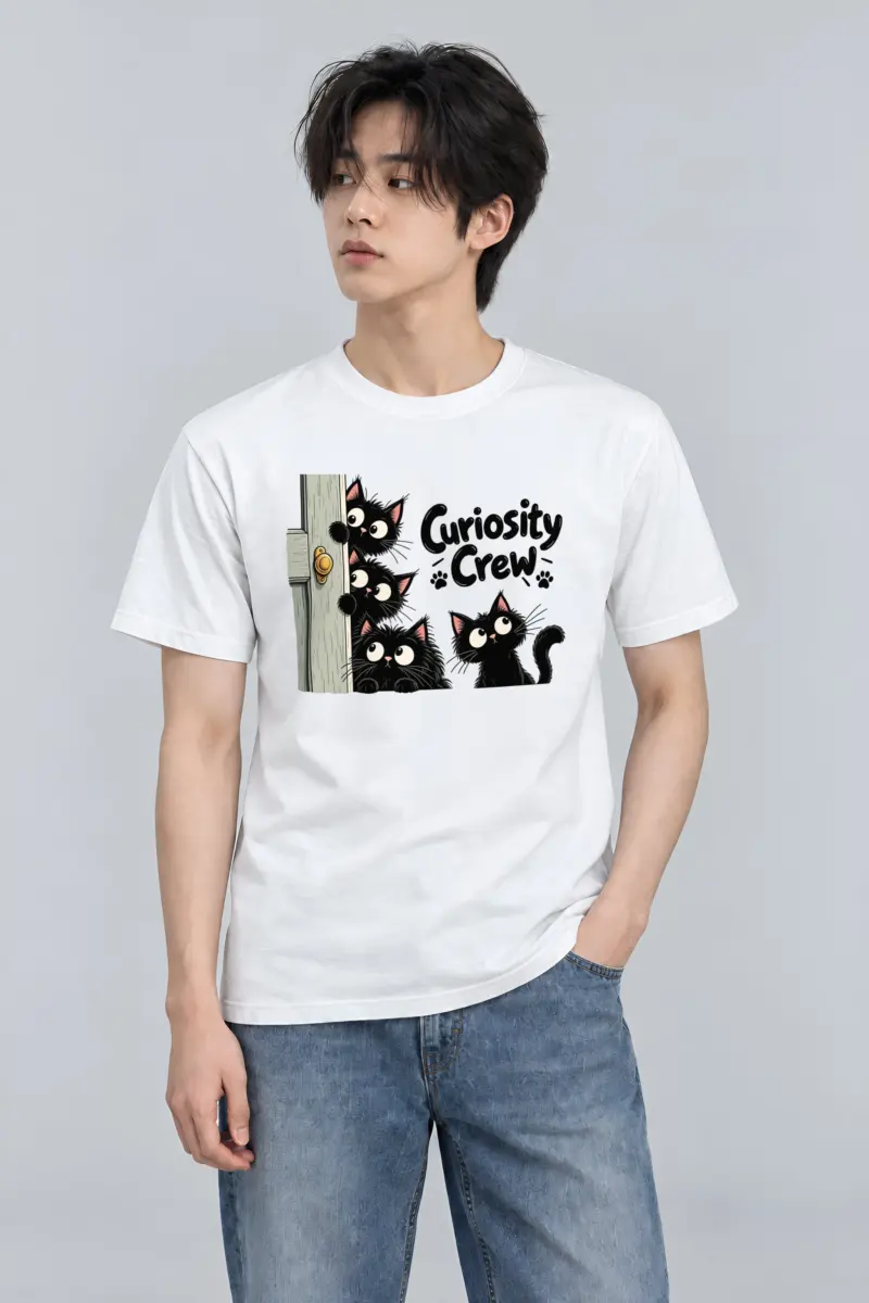 "Curiosity Crew" Heavyweight Unisex Crewneck T-shirt
