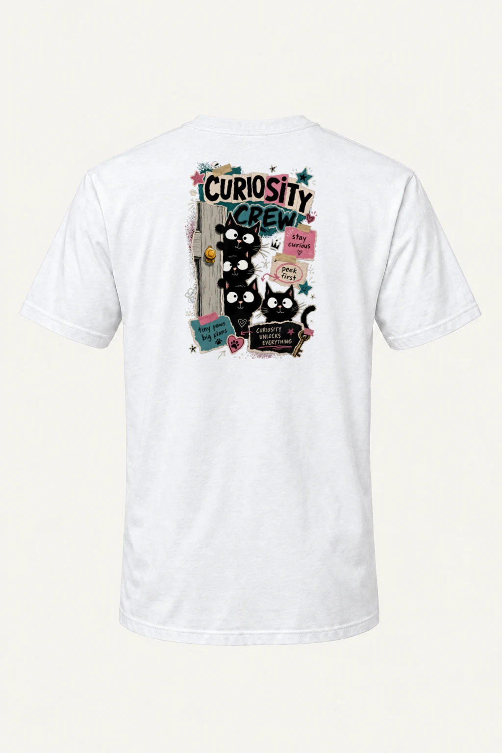 "Curiosity Crew" Heavyweight Unisex Crewneck T-shirt | Gildan 5000
