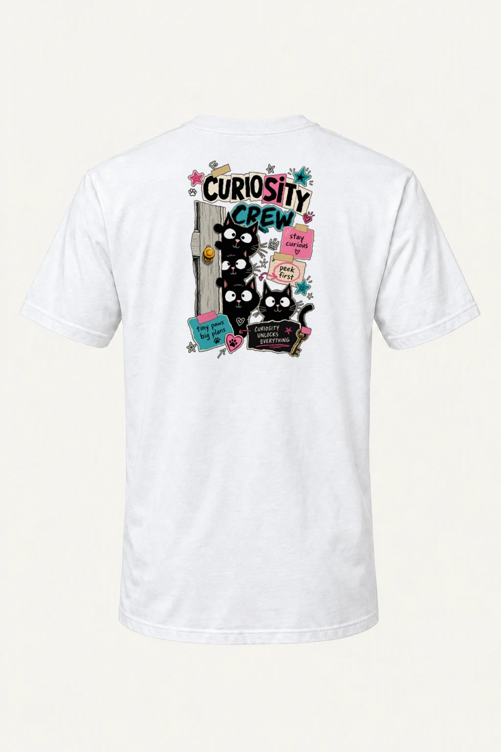 "Curiosity Crew" Heavyweight Unisex Crewneck T-shirt | Gildan 5000