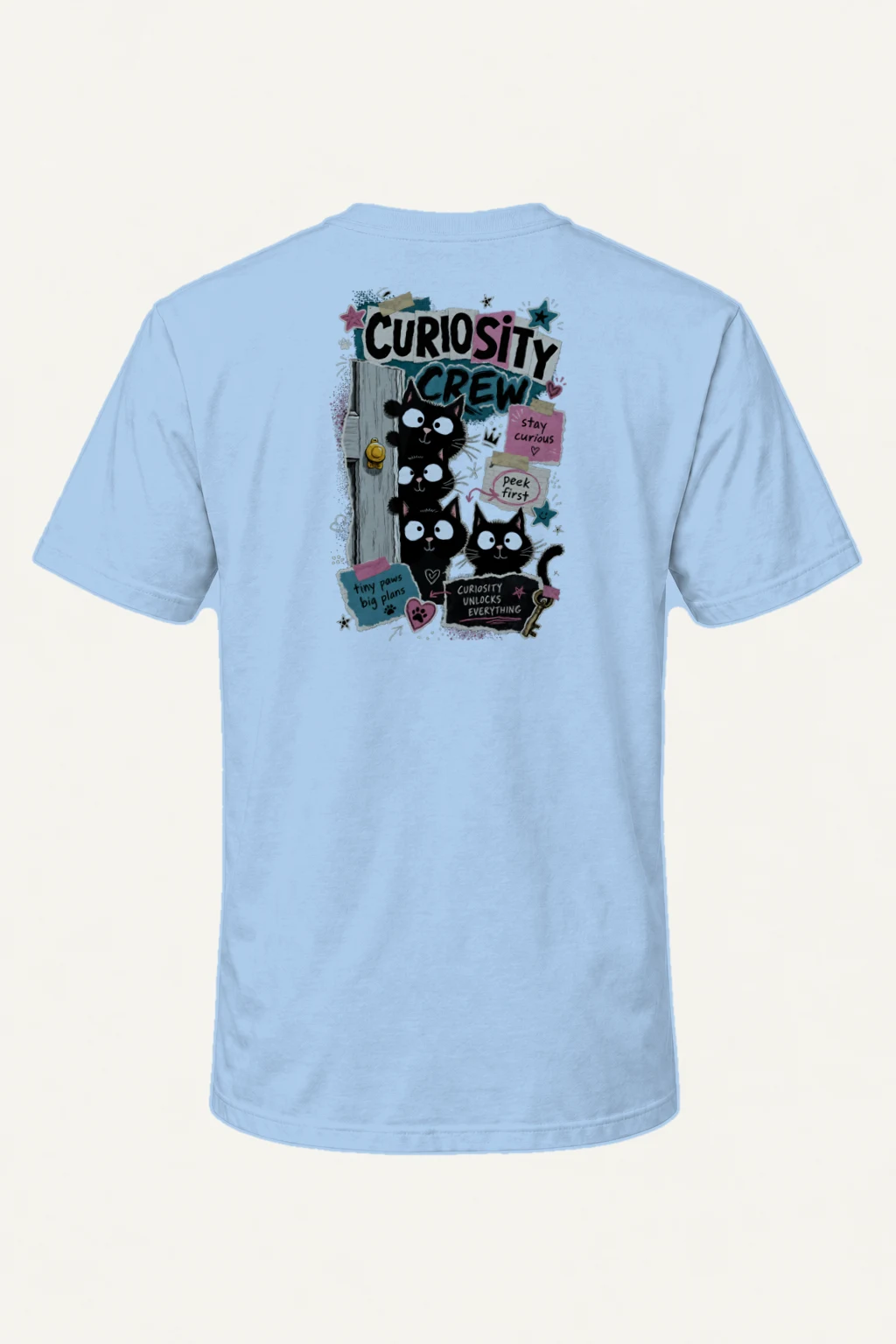 "Curiosity Crew" Heavyweight Unisex Crewneck T-shirt | Gildan 5000